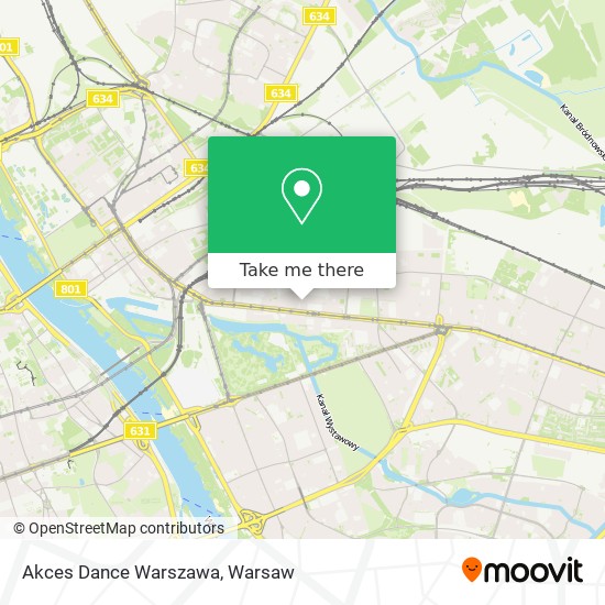 Akces Dance Warszawa map