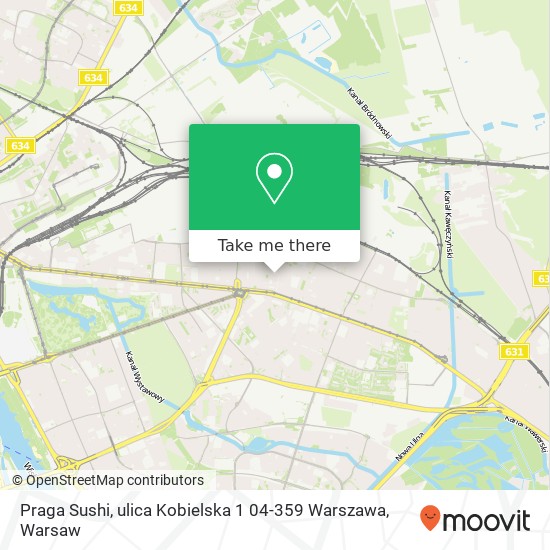 Praga Sushi, ulica Kobielska 1 04-359 Warszawa map