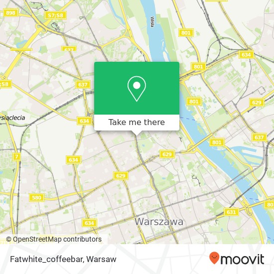 Fatwhite_coffeebar, ulica gen. Wladyslawa Andersa 6 00-159 Warszawa map