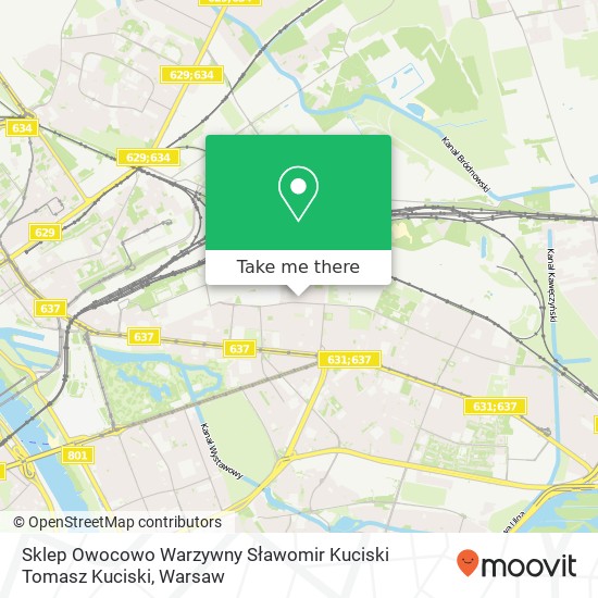 Sklep Owocowo Warzywny Sławomir Kuciski Tomasz Kuciski, ulica Jozefa Dwernickiego 22 04-391 Warszawa map