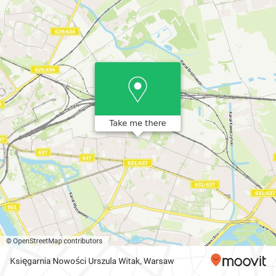 Księgarnia Nowości Urszula Witak map