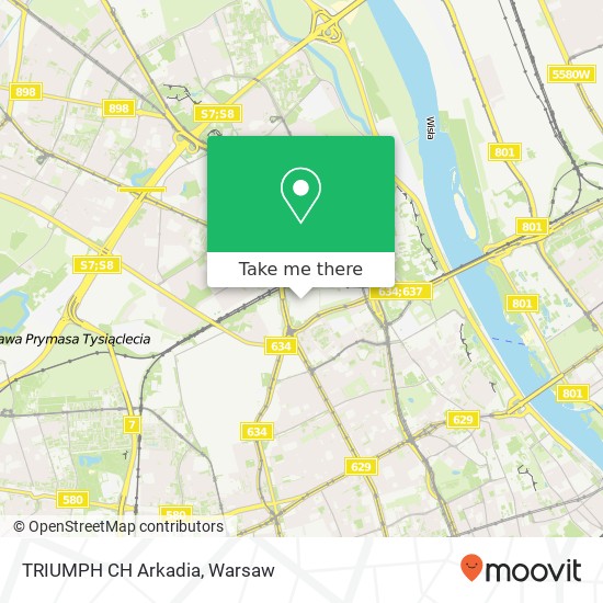 TRIUMPH CH Arkadia, aleja Jana Pawla II 82 00-001 Warszawa map