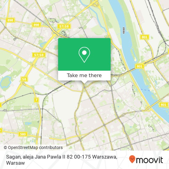 Sagan, aleja Jana Pawla II 82 00-175 Warszawa map