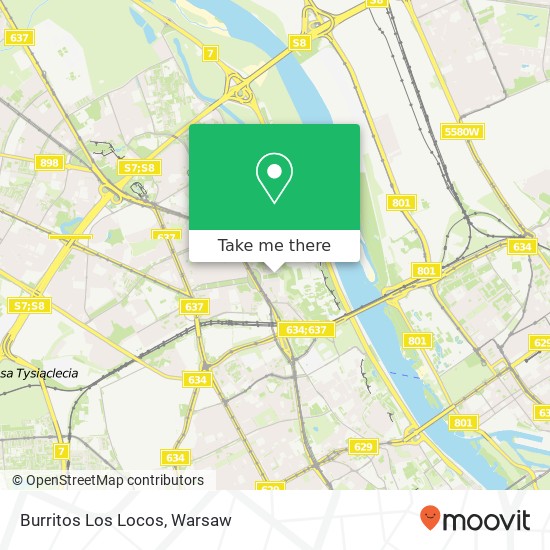 Burritos Los Locos, 01-527 Warszawa map