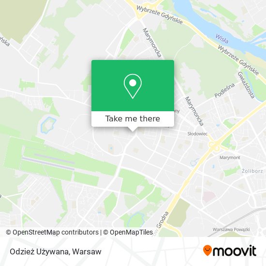 Odzież Używana map