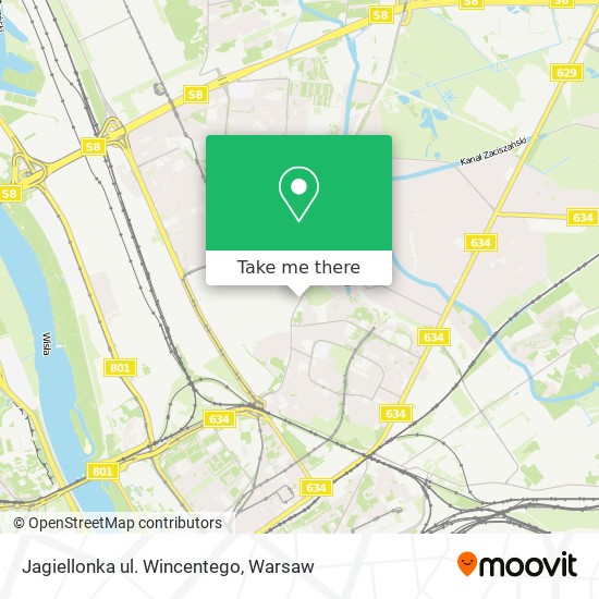 Jagiellonka ul. Wincentego map