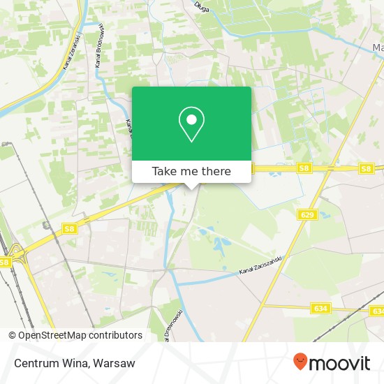 Centrum Wina map