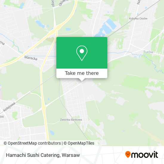 Hamachi Sushi Catering map