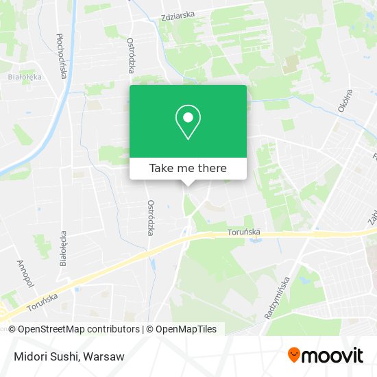 Midori Sushi map