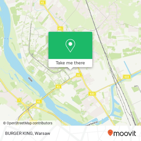 BURGER KING, trakt Nadwislanski 03-188 Warszawa map