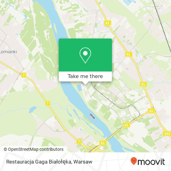 Restauracja Gaga Białołęka, ulica Odkryta 1A 03-140 Warszawa map