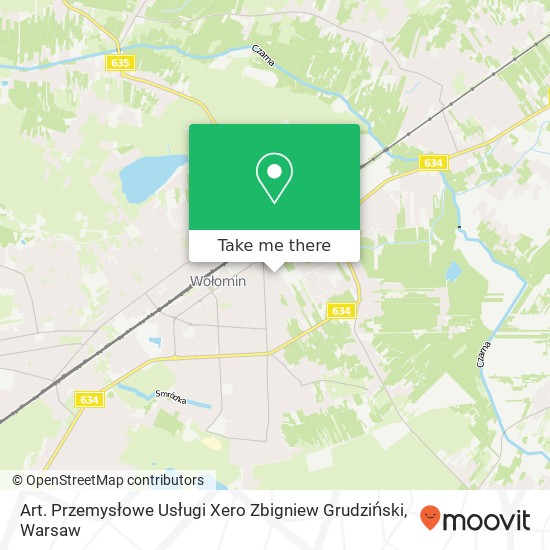 Art. Przemysłowe Usługi Xero Zbigniew Grudziński map