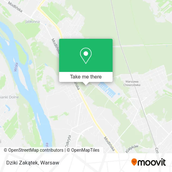 Dziki Zakątek map