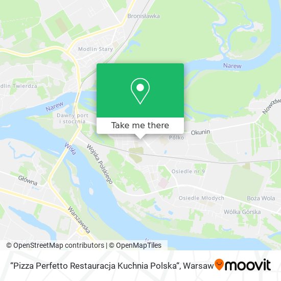 “Pizza Perfetto Restauracja Kuchnia Polska“ map