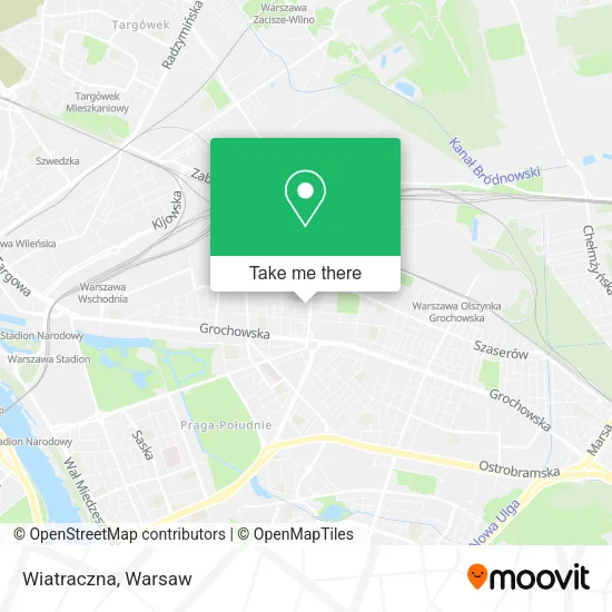 Wiatraczna map