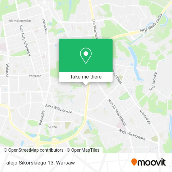 aleja Sikorskiego 13 map