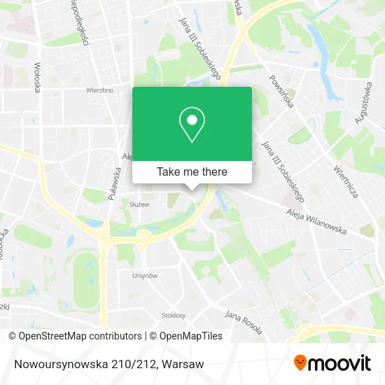 Nowoursynowska 210/212 map