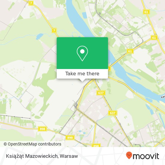 Książąt Mazowieckich map