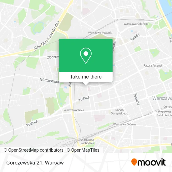 Górczewska 21 map