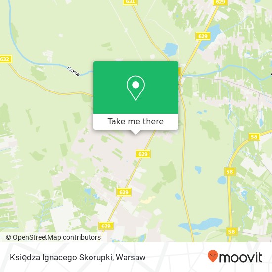 Księdza Ignacego Skorupki map