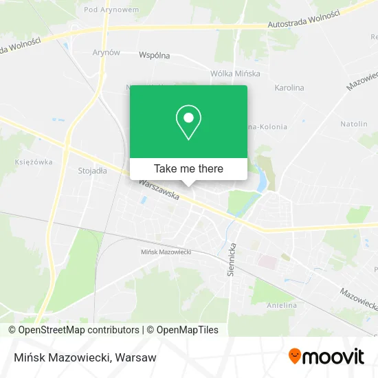 Карта Mińsk Mazowiecki