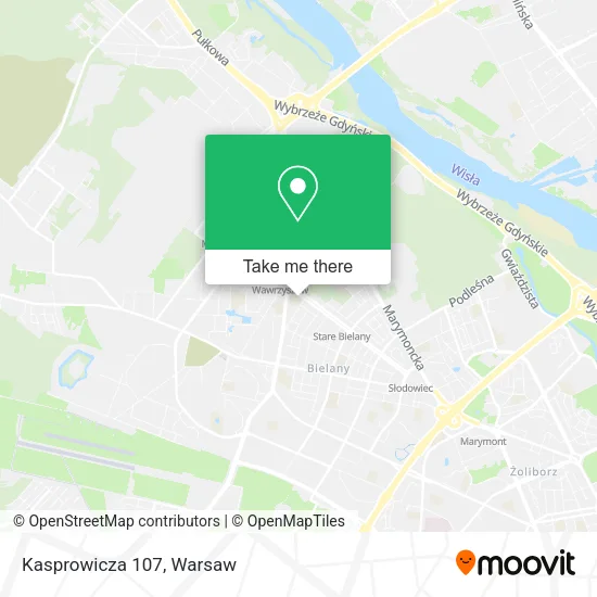 Kasprowicza 107 map