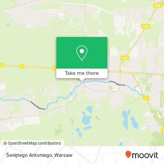 Świętego Antoniego map