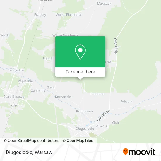 Długosiodło map