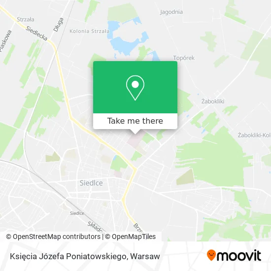 Księcia Józefa Poniatowskiego map