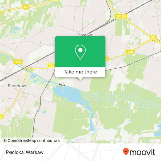 Pęcicka map