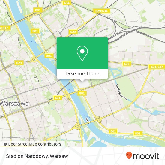 Stadion Narodowy map