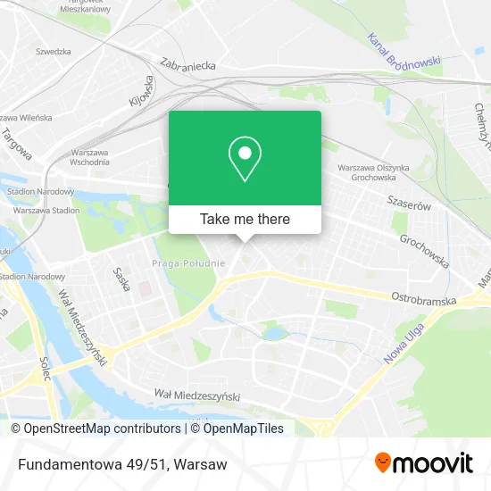 Fundamentowa 49/51 map
