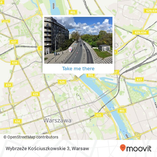 Wybrzeże Kościuszkowskie 3 map