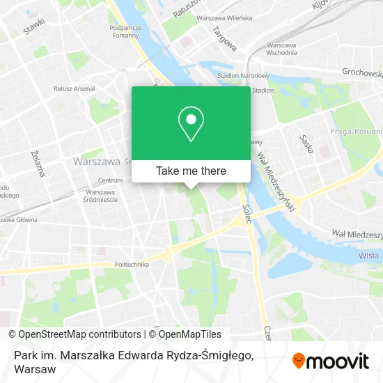 Park im. Marszałka Edwarda Rydza-Śmigłego map