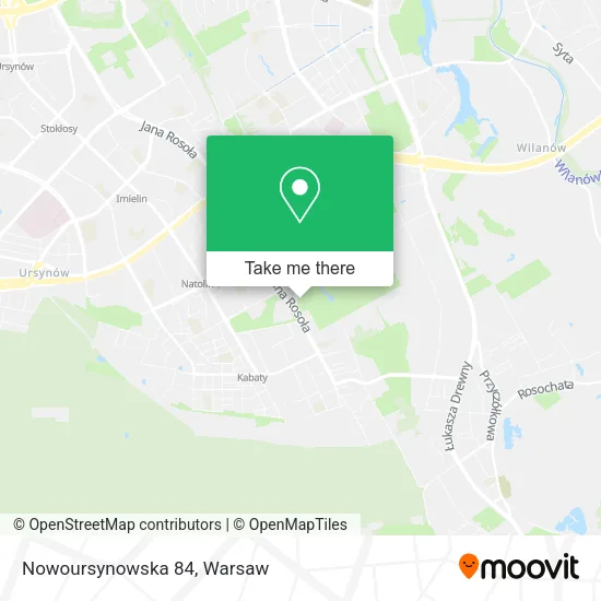 Nowoursynowska 84 map