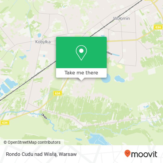 Rondo Cudu nad Wisłą map