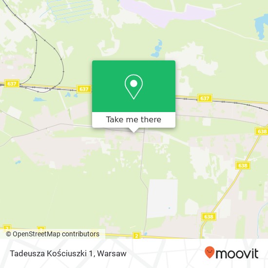 Tadeusza Kościuszki 1 map