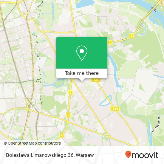 Bolesława Limanowskiego 36 map