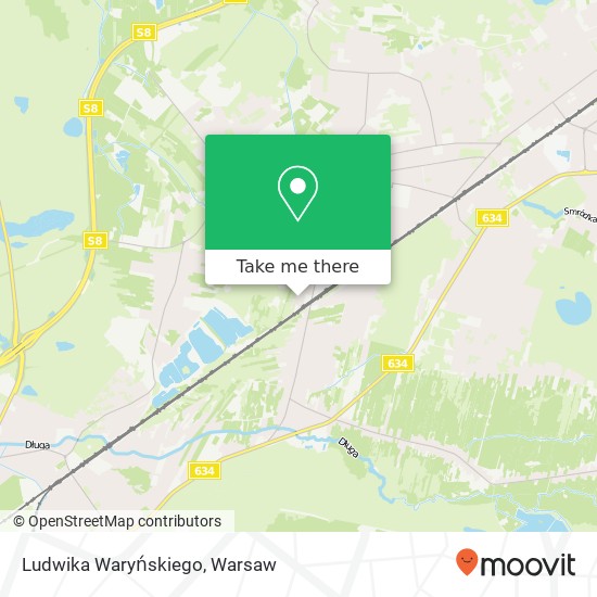 Ludwika Waryńskiego map