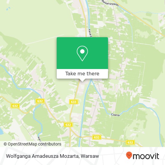 Wolfganga Amadeusza Mozarta map