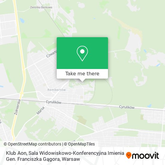 Klub Aon, Sala Widowiskowo-Konferencyjina Imienia Gen. Franciszka Gągora map