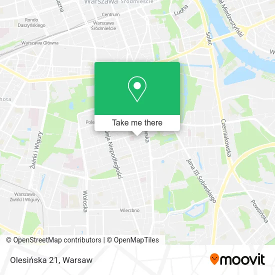 Olesińska 21 map