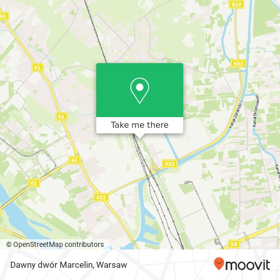 Dawny dwór Marcelin map