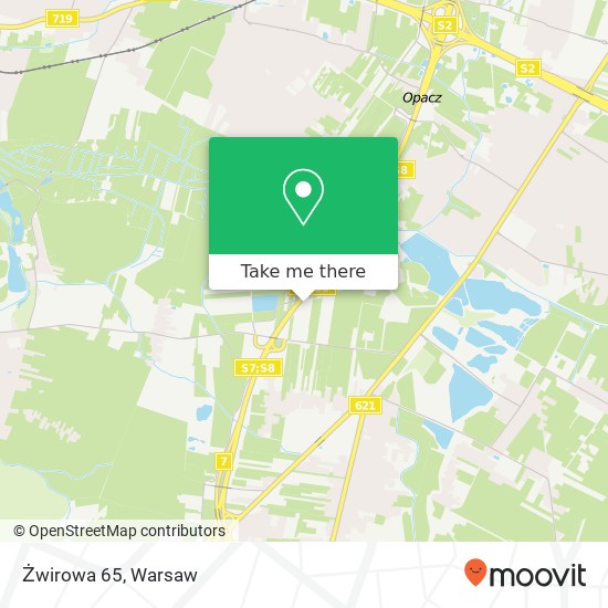 Żwirowa 65 map