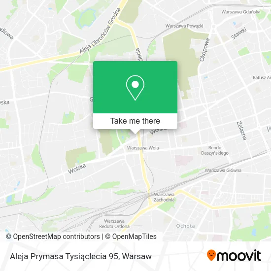 Aleja Prymasa Tysiąclecia 95 map