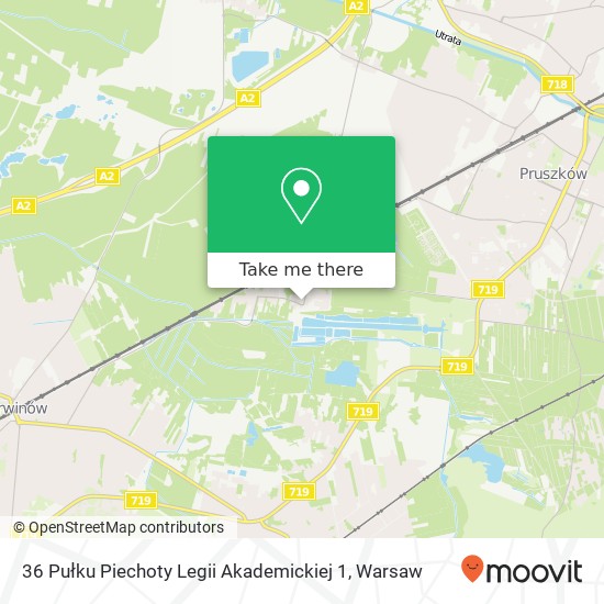 36 Pułku Piechoty Legii Akademickiej 1 map