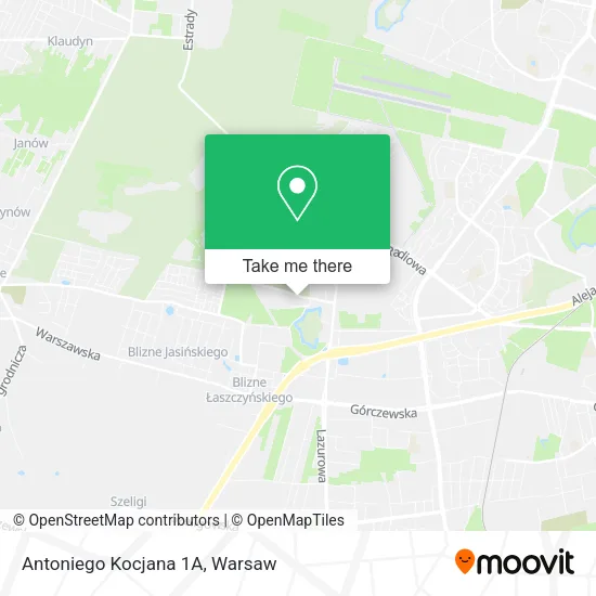 Antoniego Kocjana 1A map