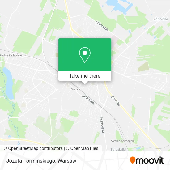 Józefa Formińskiego map