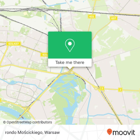 rondo Mościckiego map