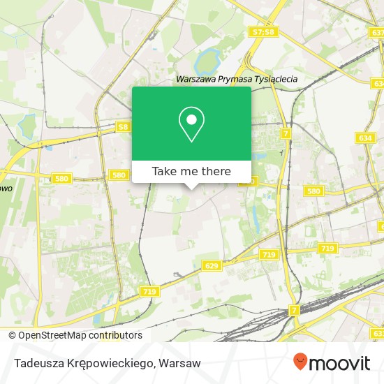 Tadeusza Krępowieckiego map